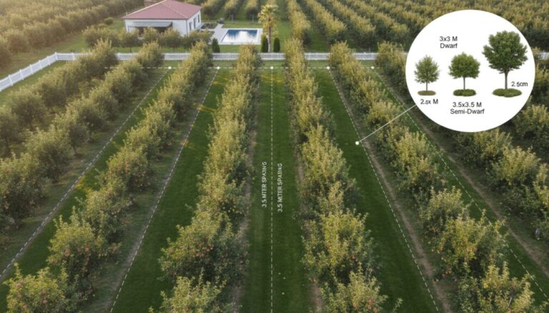 ¿Qué distancia debe haber entre un árbol y otro?