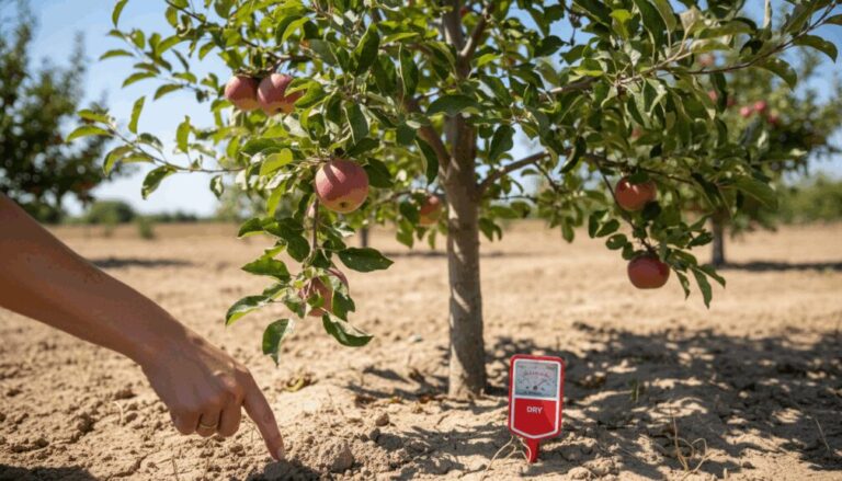 ¿Cómo saber si un árbol frutal necesita agua?