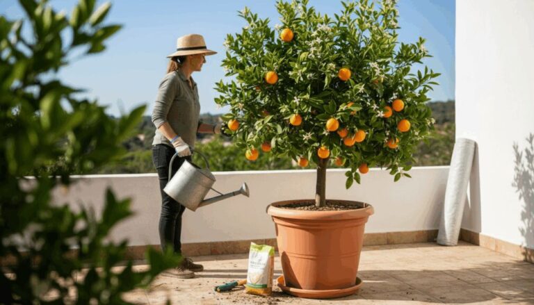 ¿Cómo se cuida un naranjo en maceta?
