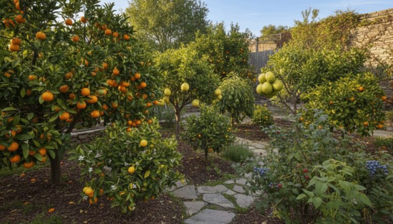 ¿Cuáles son los frutales de hoja perenne?