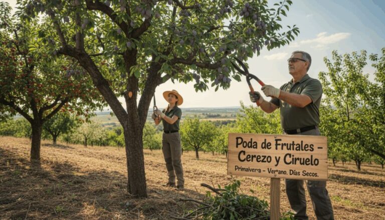 ¿Cuándo podar cerezos y ciruelos?