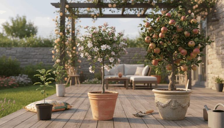 ¿Cuánto tarda en crecer un manzano en maceta?