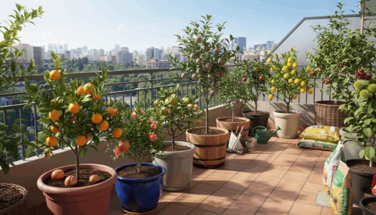 ¿Qué árboles frutales se pueden cultivar en macetas?