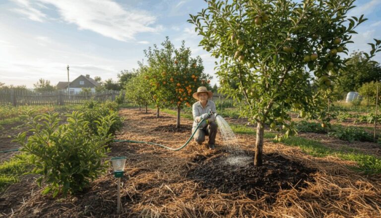 ¿Cómo se riegan las plantas frutales?