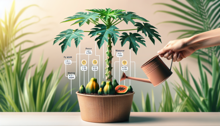 ¿Cuántas veces se riega la papaya?