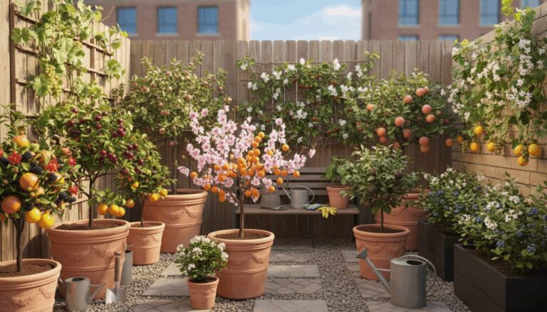 Descubre los mejores árboles frutales para cultivar en patios pequeños